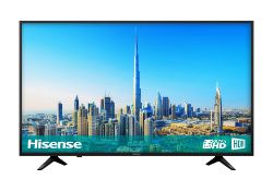HISENSE 43-INCH 4K ULTRA HD HDR SMART TV C/W POWER CABLE & REMOTE, IN PERFECT WORKING ORDER *NO VAT*