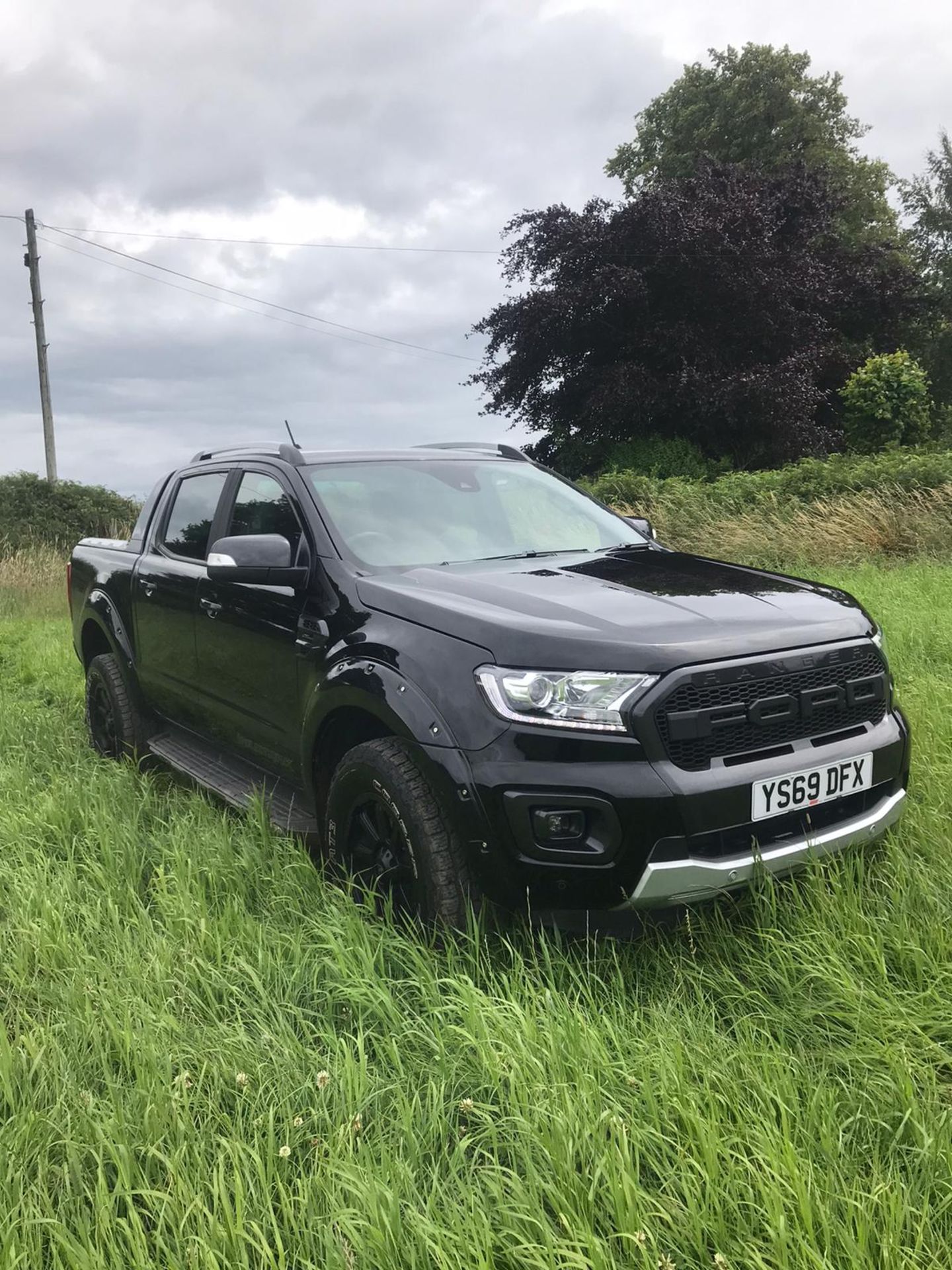 2019/69 REG FORD RANGER WILDTRAK ECOBLUE 4 2.0 DIESEL BLACK PICK-UP 210HP, SHOWING 0 FORMER KEEPERS - Image 9 of 9