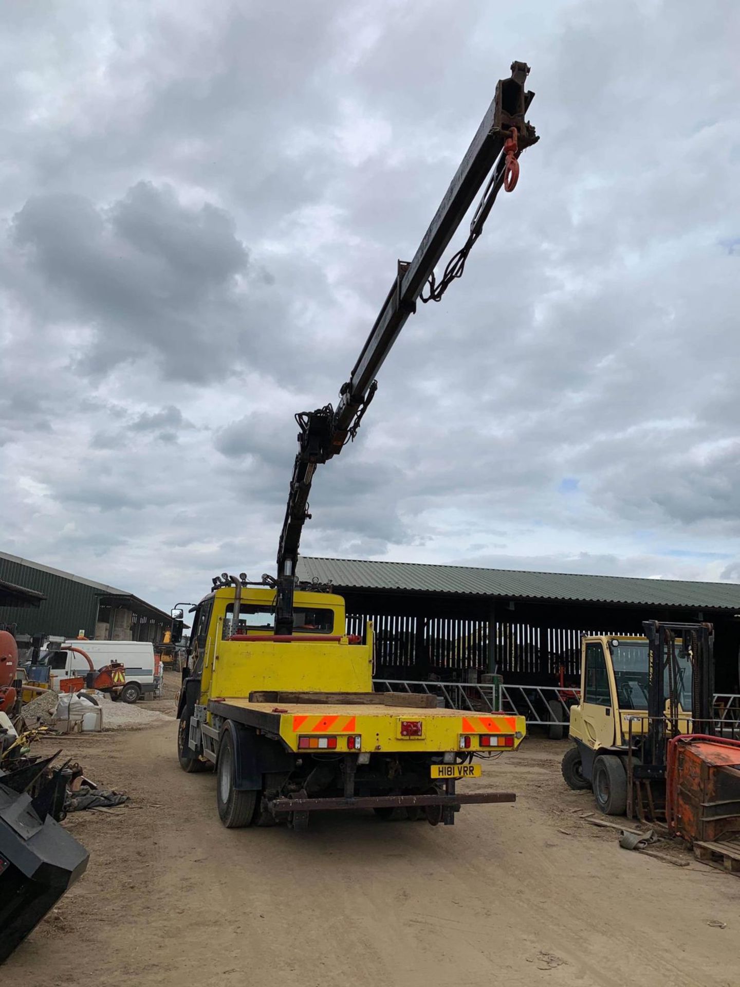 1991/H REG MERCEDES-BENZ CVS 1617AK CREW CAB YELLOW/BLACK 6.0L DIESEL CRANE / FLATBED LORRY - Image 4 of 11