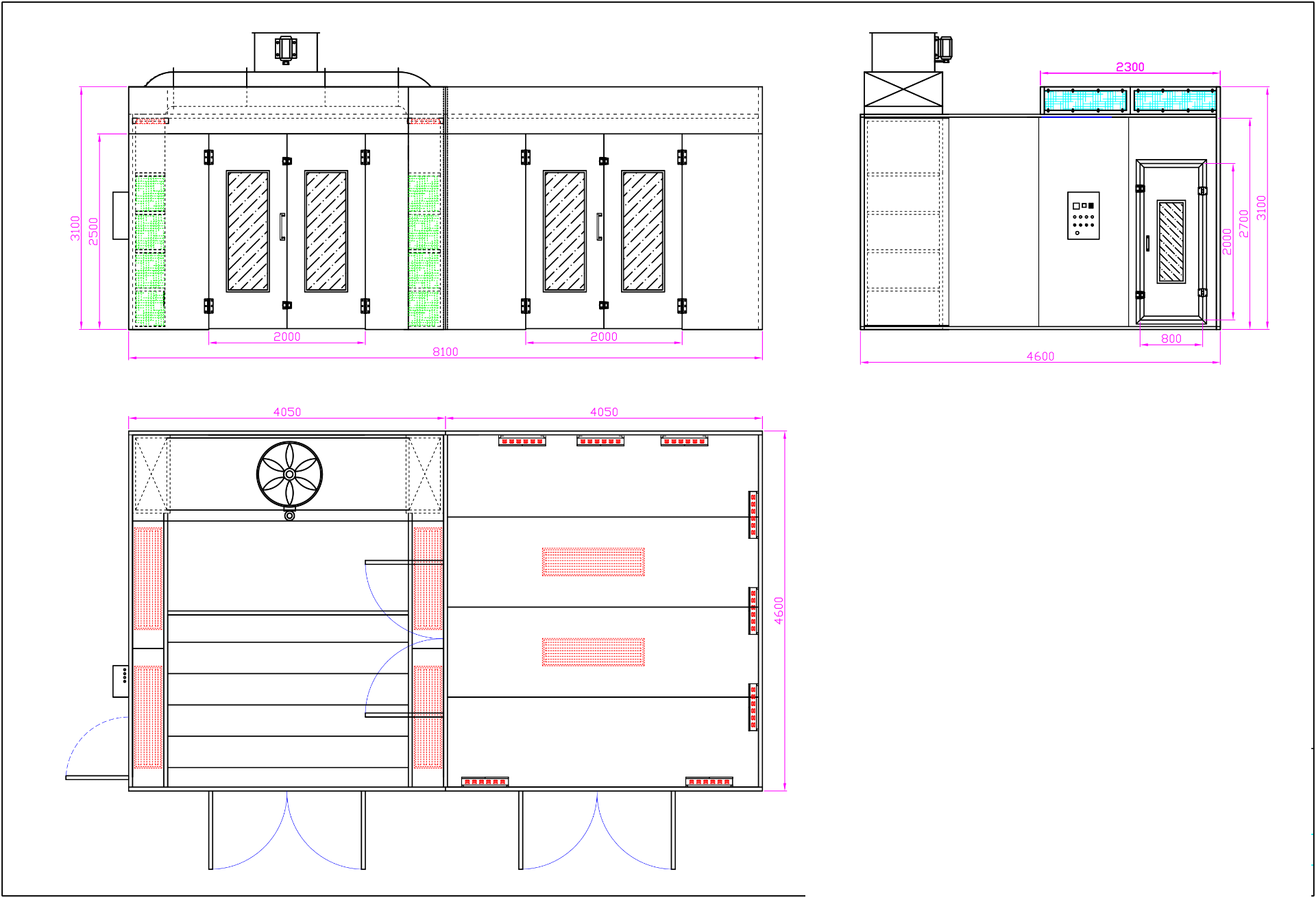 THIS IS A BRAND NEW SPRAY BOOTH WITH A DRYING ROOM USING INFARED HEATING *PLUS VAT* - Image 12 of 19