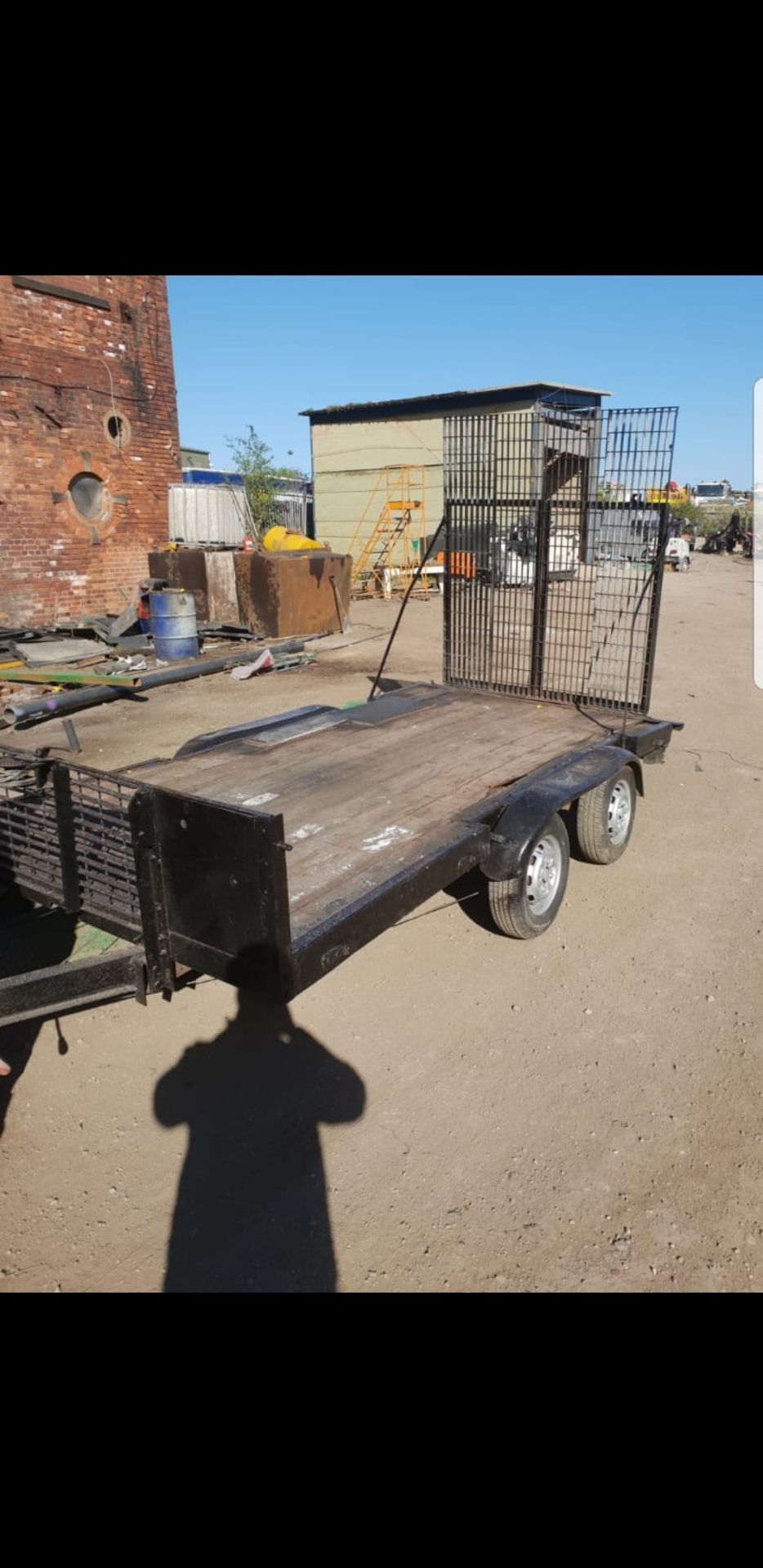 6FT X 12FT TWIN AXLE TRAILER WITH RAMP AND MANUAL WINCH *NO VAT* - Image 5 of 7