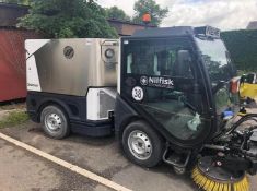 NILFISK CR3500 2.2 DIESEL STREET CLEANSING ROAD SWEEPER WHITE, SHOWING 1 FORMER KEEPER *PLUS VAT*