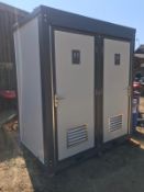 DOUBLE TOILET BLOCK, BRAND NEW AND UNUSED *PLUS VAT*