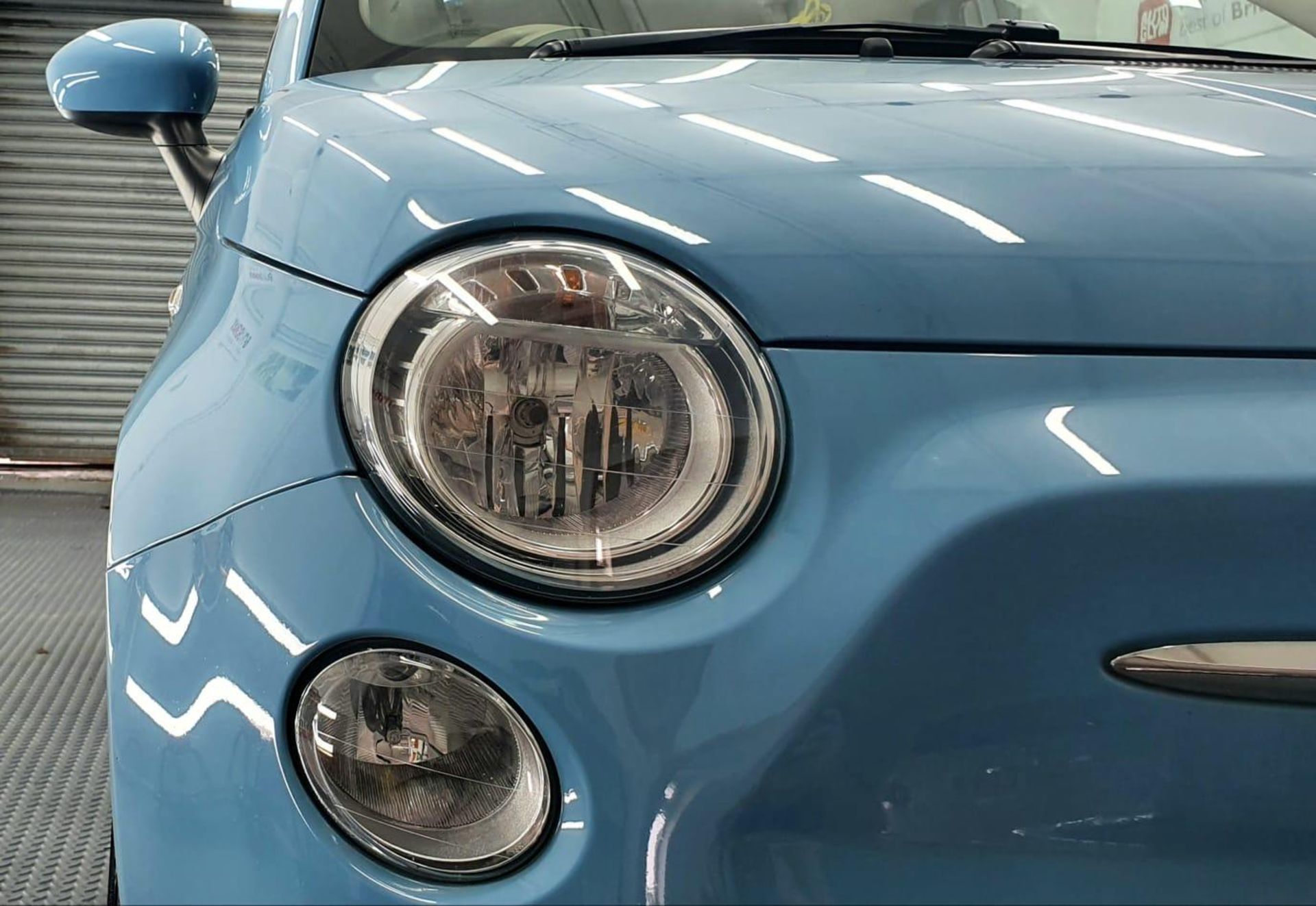 2013/13 REG FIAT 500 LOUNGE RHD 1.25 PETROL BLUE 3 DOOR HATCHBACK, SHOWING 1 FORMER KEEPER *NO VAT* - Image 3 of 8