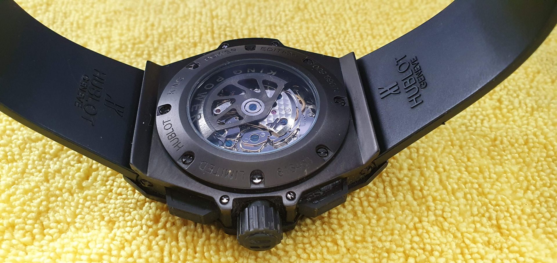 Hublot King Power Limited Edition Foudroyante Black - Assume not Genuine - Box & Booklets included - Image 8 of 12