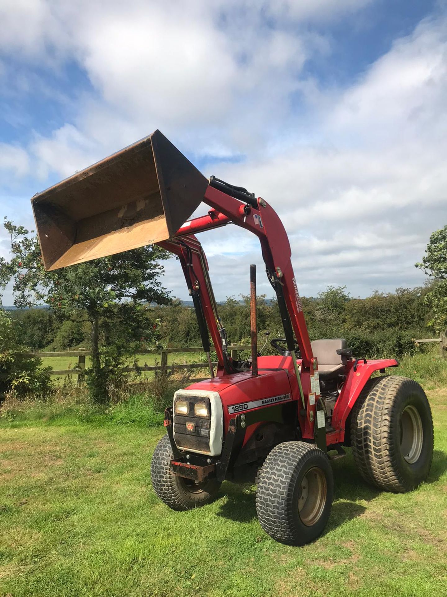 MASSEY FERGUSON 1250 TRACTOR WITH LOADER, RUNS, DRIVES AND DIGS *PLUS VAT*