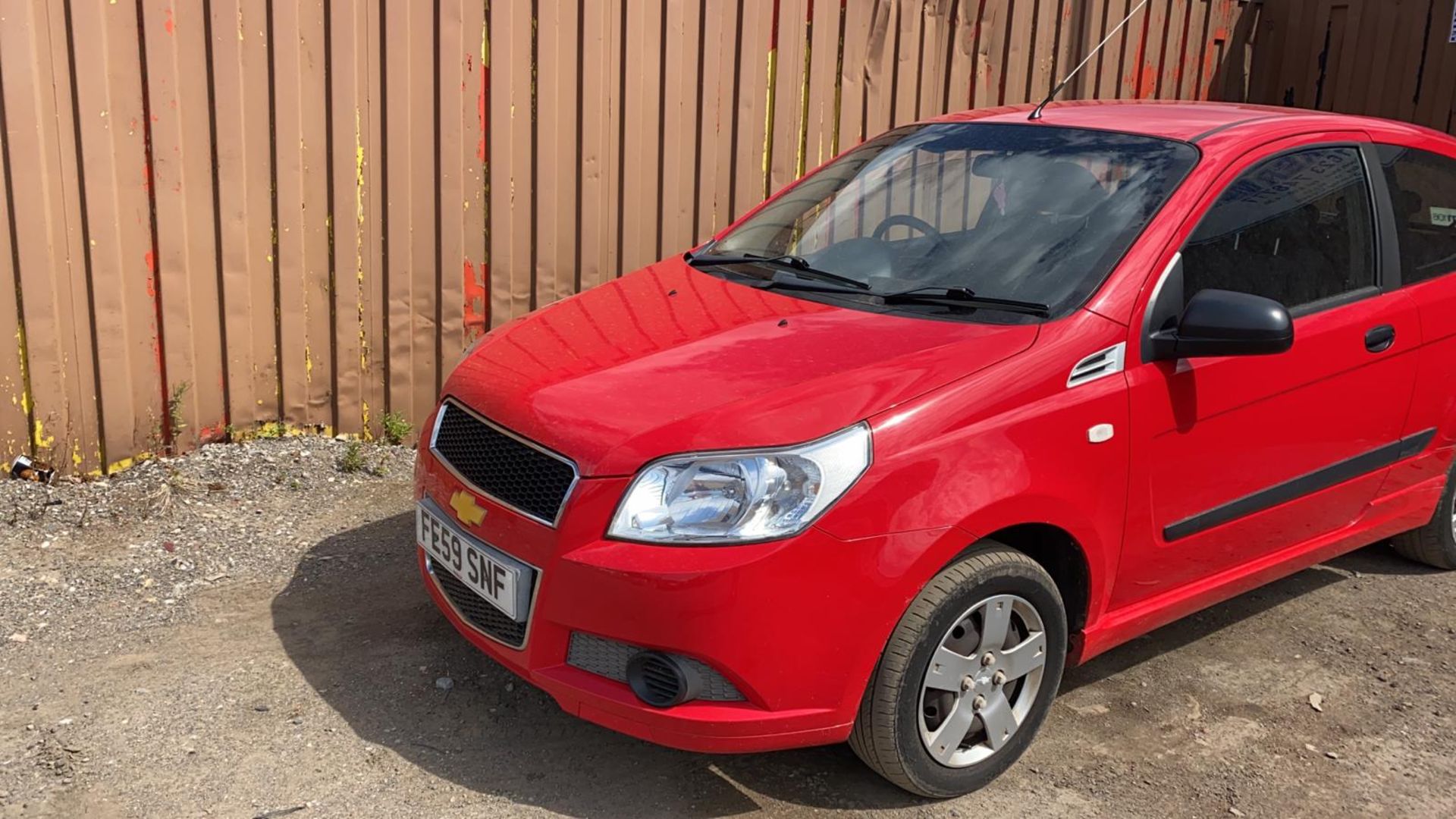 2009/59 REG CHEVROLET AVEO S 1.2 PETROL RED 3 DOOR HATCHBACK, SHOWING 1 FORMER KEEPER *NO VAT* - Image 4 of 8