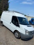 2011/61 REG FORD TRANSIT 115 T280M FWD 2.2 DIESEL WHITE PANEL VAN, SHOWING 2 FORMER KEEPERS *NO VAT*