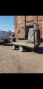 6FT X 12FT TWIN AXLE TRAILER WITH RAMP AND MANUAL WINCH *NO VAT*