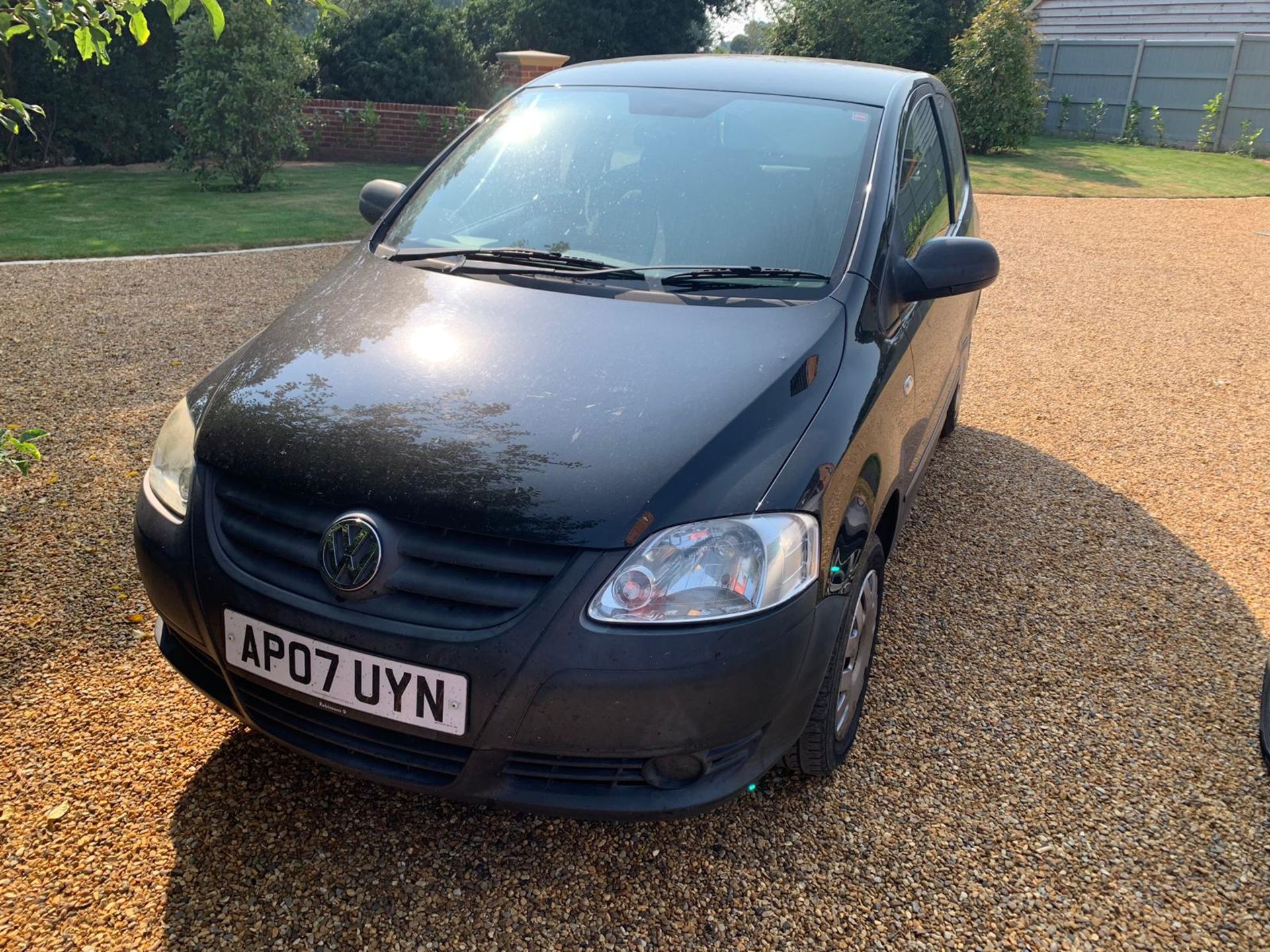 2007/07 REG VOLKSWAGEN FOX 55 1.2 PETROL BLACK 3 DOOR HATCHBACK, SHOWING 2 FORMER KEEPERS *NO VAT* - Image 3 of 9