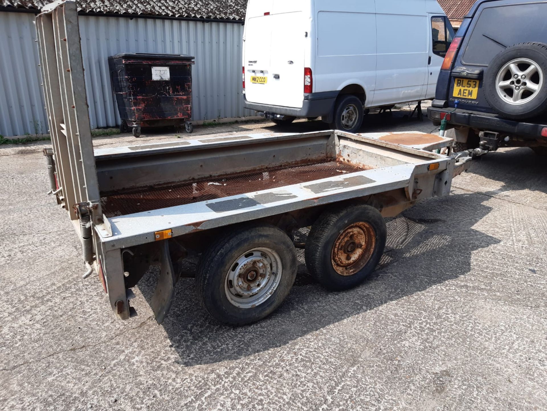 IFOR WILLIAMS TWIN AXLE TOW-ABLE PLANT TRAILER, IN GOOD ORDER *NO VAT* - Image 4 of 4