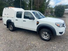 2011/11 REG FORD RANGER XL 4X4 D/C TDCI 2.5 DIESEL WHITE PICK-UP, SHOWING 1 FORMER KEEPER *PLUS VAT*