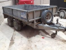IFOR WILLIAMS LM85 TWIN AXLE TRAILER DROPSIDE / FLATBED 2600 KG 8' X 5' *NO VAT*