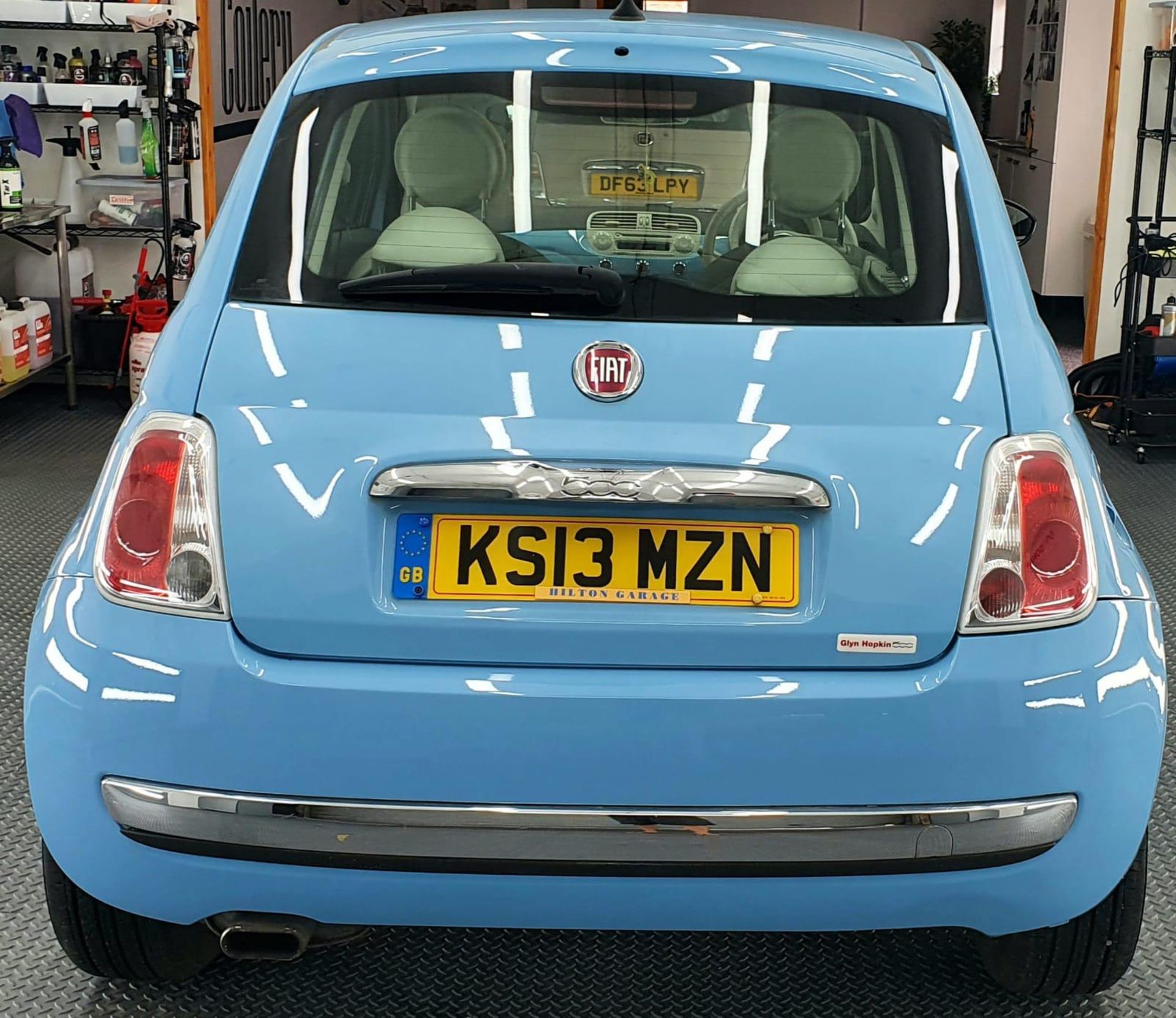 2013/13 REG FIAT 500 LOUNGE RHD 1.25 PETROL BLUE 3 DOOR HATCHBACK, SHOWING 1 FORMER KEEPER *NO VAT* - Image 2 of 8