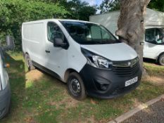 2016/65 REG VAUXHALL VIVARO 2900 CDTI 1.6 DIESEL WHITE PANEL VAN, SHOWING 0 FORMER KEEPERS *PLUS VAT