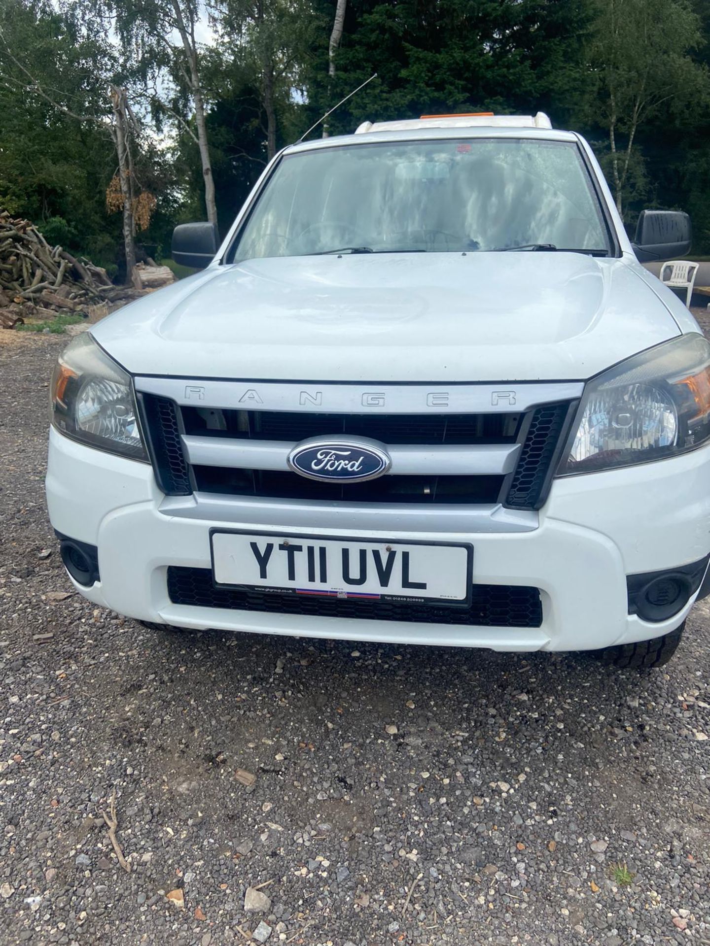 2011/11 REG FORD RANGER XL 4X4 D/C TDCI 2.5 DIESEL WHITE PICK-UP, SHOWING 1 FORMER KEEPER *PLUS VAT* - Image 2 of 12