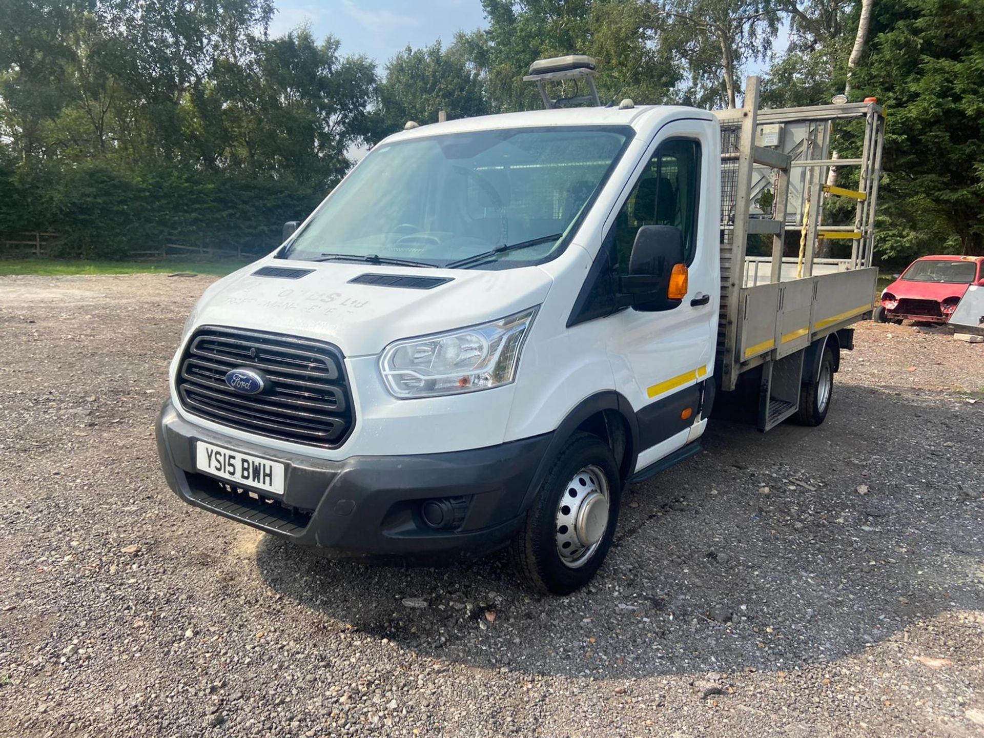 2015/15 REG FORD TRANSIT 350 WHITE DROPSIDE LORRY 2.2 DIESEL, SHOWING 0 FORMER KEEPERS *PLUS VAT* - Image 3 of 10
