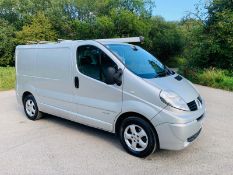 2012/62 REG RENAULT TRAFIC SL27 SPORT DCI 2.0 DIESEL SILVER PANEL VAN, SHOWING 2 FORMER KEEPERS