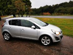 2012/62 REG VAUXHALL CORSA SXI AIR CONDITIONING 1.2 PETROL SILVER 5 DOOR HATCHBACK *NO VAT*