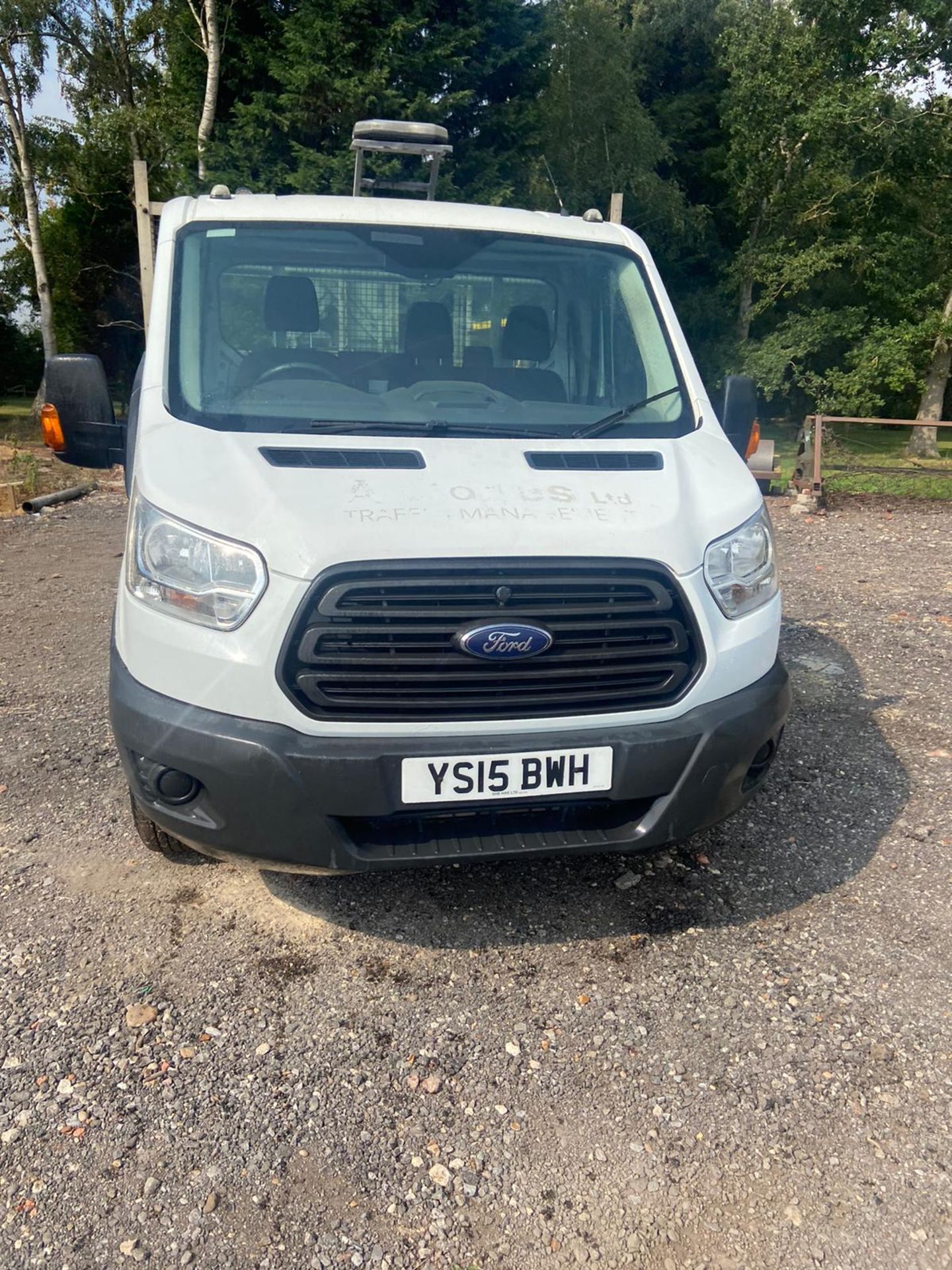 2015/15 REG FORD TRANSIT 350 WHITE DROPSIDE LORRY 2.2 DIESEL, SHOWING 0 FORMER KEEPERS *PLUS VAT* - Image 2 of 10