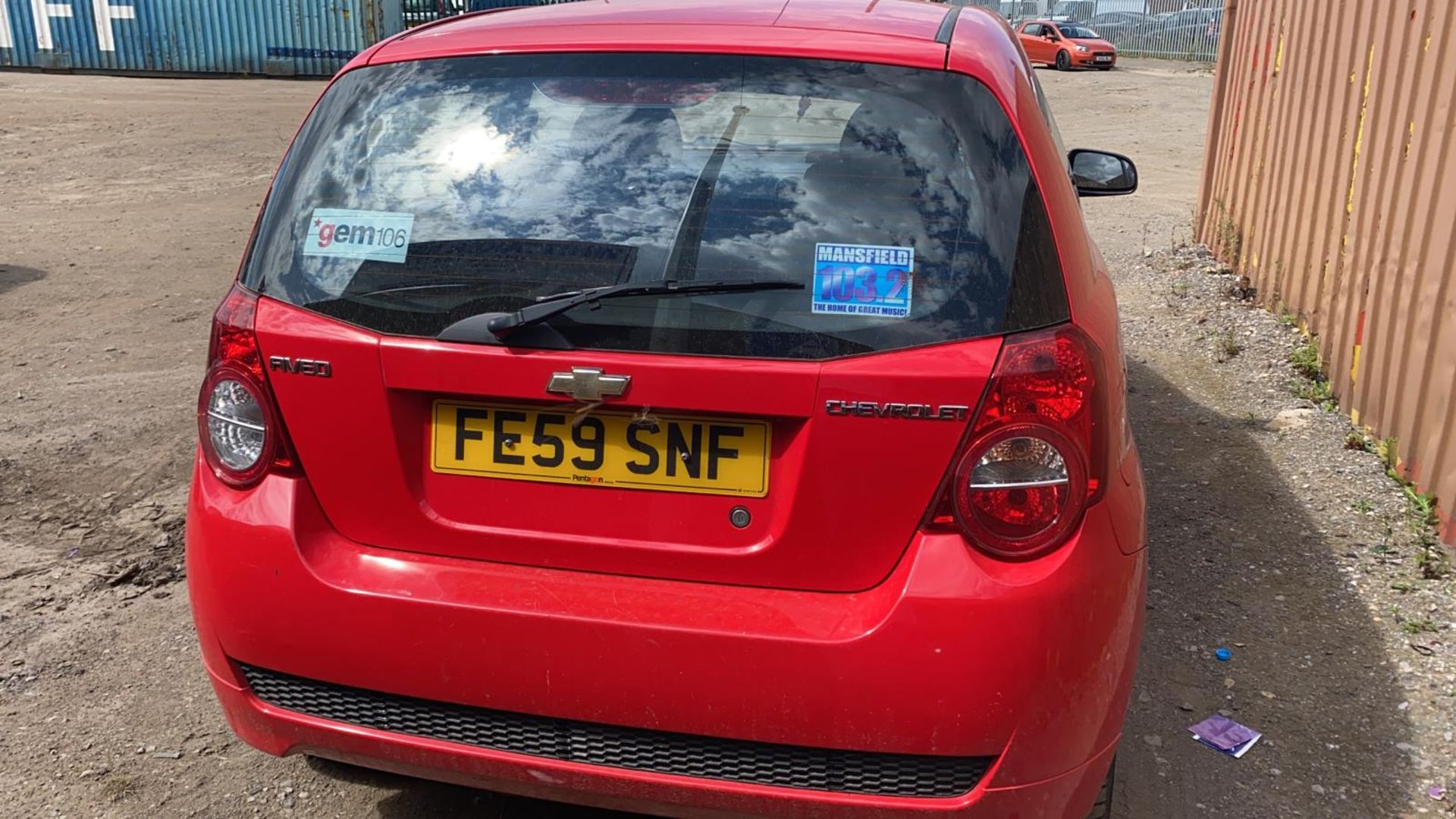 2009/59 REG CHEVROLET AVEO S 1.2 PETROL RED 3 DOOR HATCHBACK, SHOWING 1 FORMER KEEPER *NO VAT* - Image 6 of 8