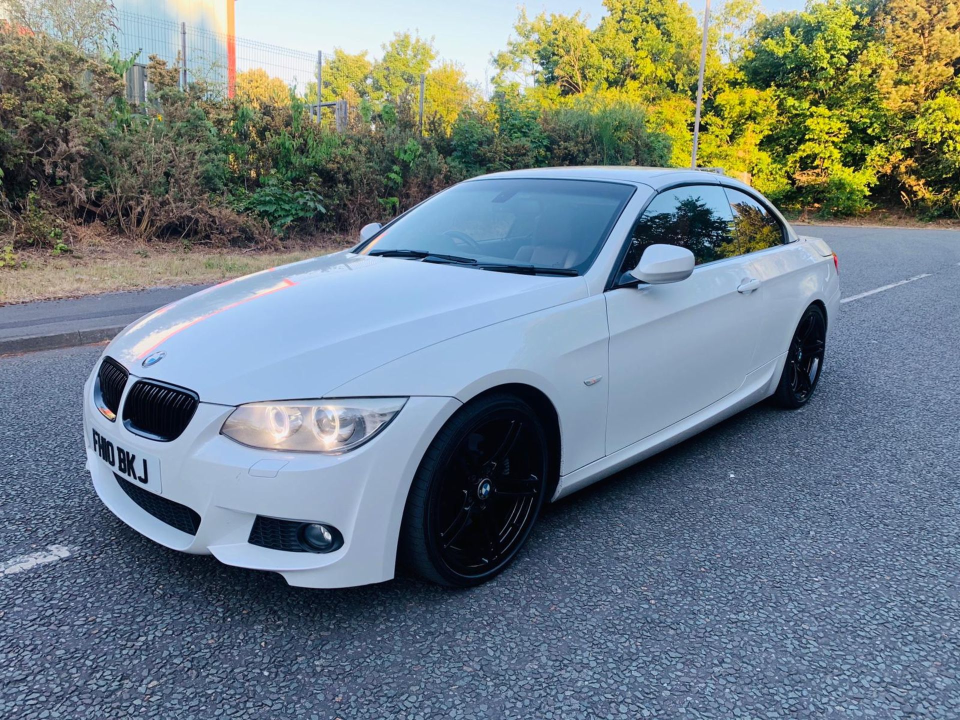 2010/10 REG BMW 330D M SPORT 3.0 DIESEL AUTOMATIC WHITE CONVERTIBLE *NO VAT* - Image 3 of 21