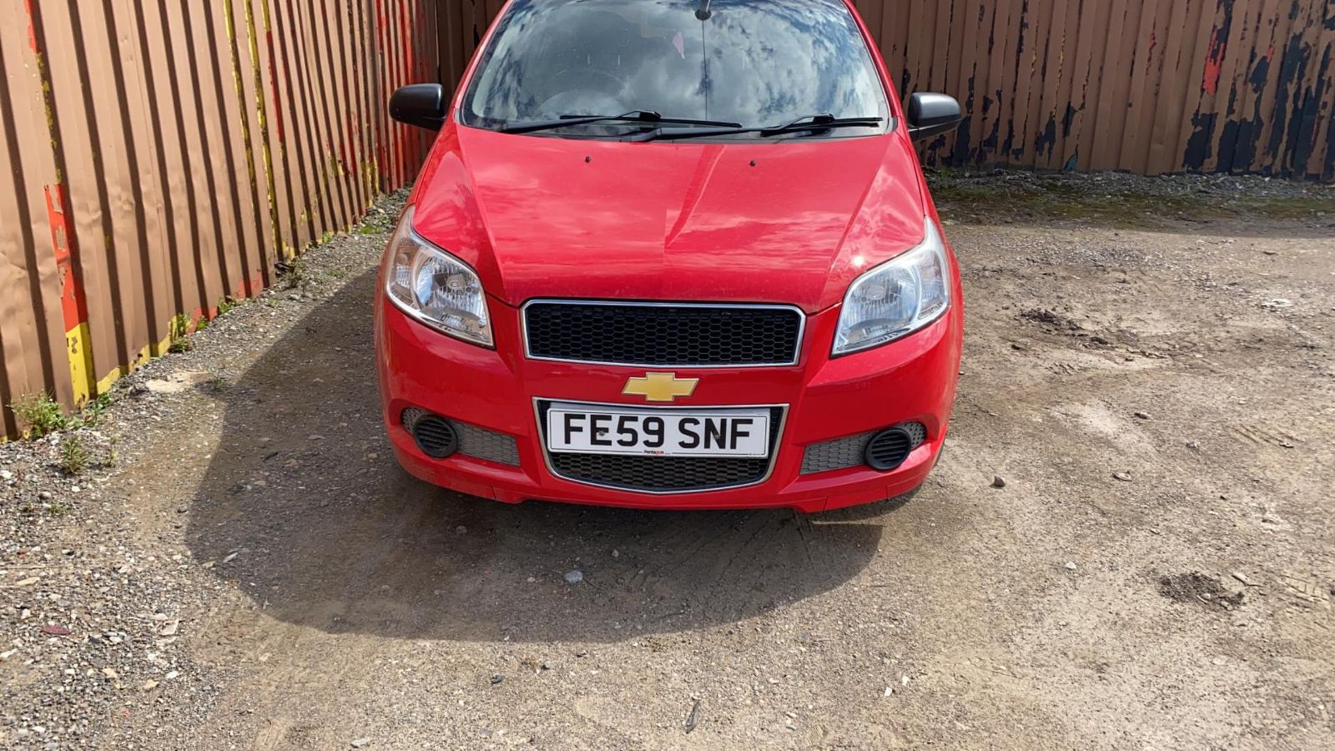 2009/59 REG CHEVROLET AVEO S 1.2 PETROL RED 3 DOOR HATCHBACK, SHOWING 1 FORMER KEEPER *NO VAT* - Image 2 of 8