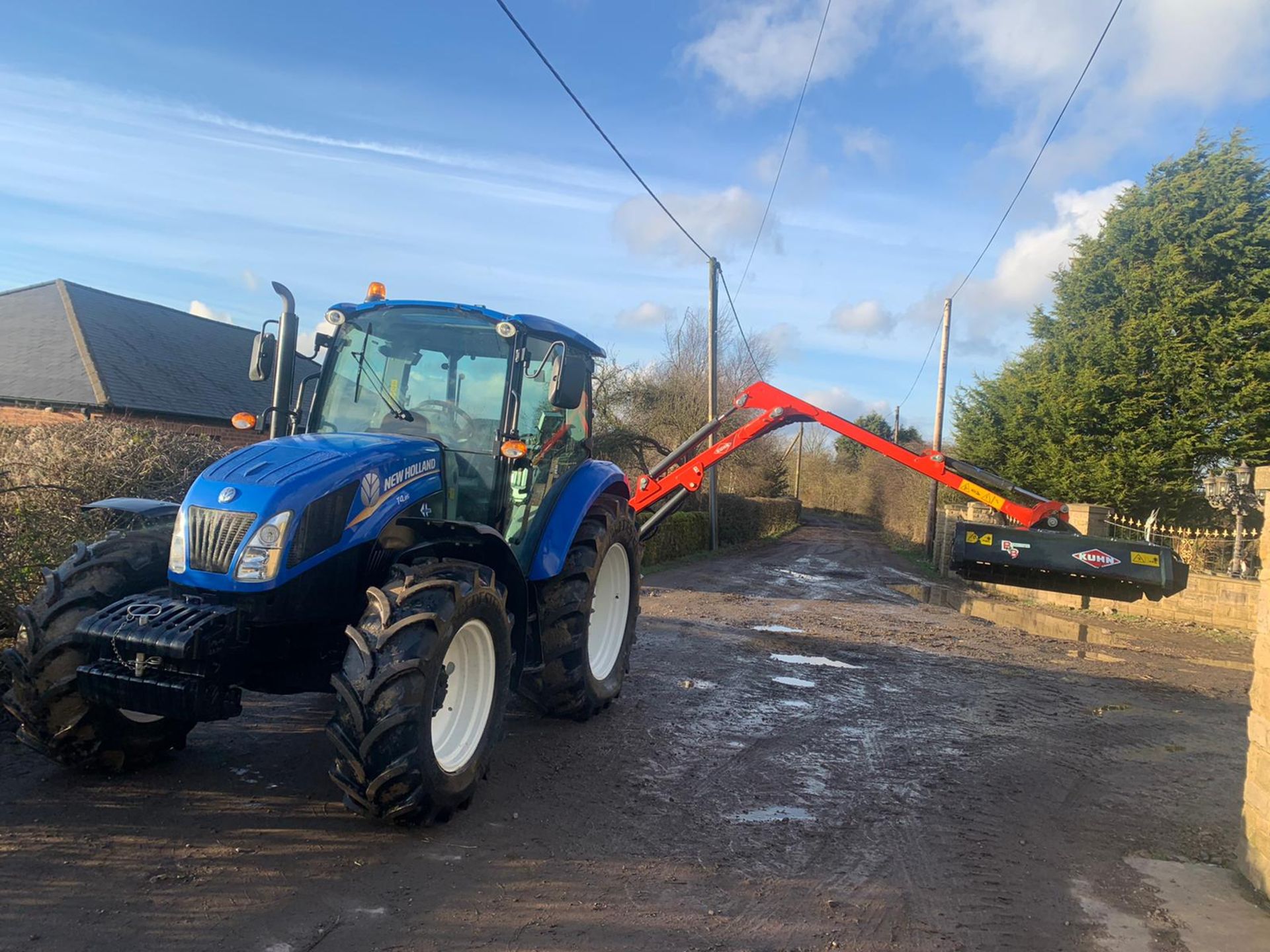 KUHN AGRI-LONGER 4834 ML HEDGECUTTER, YEAR 2017, UNLADEN WEIGHT 875 KG, WORKS & CUTS *PLUS VAT* - Image 12 of 17