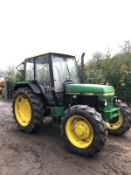 JOHN DEERE 1950 TRACTOR, 4 WHEEL DRIVE, FULL GLASS CAB, RUNS, WORKS, DOES EVERYTHING IT SHOULD