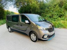 2018/68 REG RENAULT TRAFIC LL29 SPORT NAV ENERGY DCI CREW CAB VAN 6 SEATS 1.6 DIESEL 125HP *NO VAT*