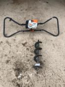 STIHL BT360 POST HOLE BORER 2 MAN, C/W AUGER *PLUS VAT*