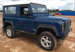 2001/51 REG LAND ROVER DEFENDER 90 HARD-TOP TD5 2.5 DIESEL BLUE LIGHT 4X4 UTILITY 120 BHP *NO VAT*