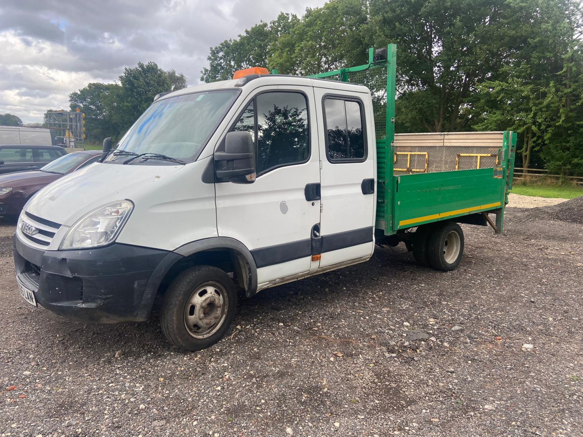 2008/08 REG IVECO DAILY 35C15 LWB 3.0 DIESEL DROPSIDE 3 SEATS, SHOWING 4 FORMER KEEPERS *NO VAT* - Image 3 of 7