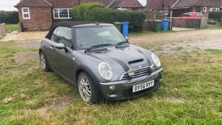 2006/56 REG MINI COOPER S 1.6 PETROL GREY CONVERTIBLE *NO VAT*