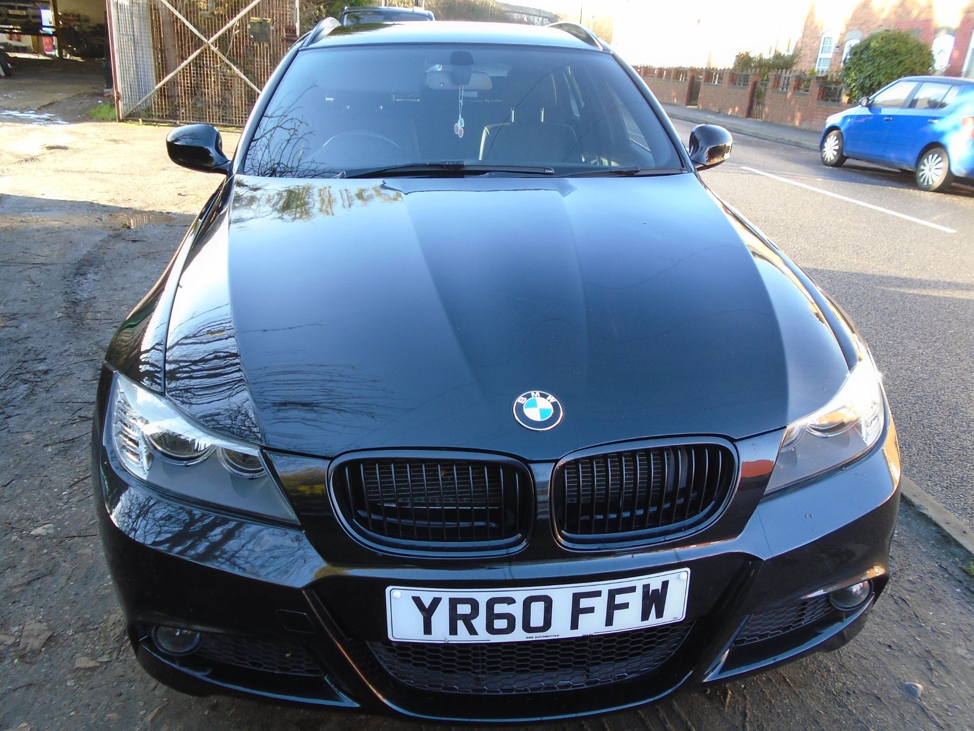 2010/60 REG BMW 3 SERIES 320D SPORT PLUS EDITION TOURING 2.0 DIESEL BLACK ESTATE *NO VAT* - Image 2 of 7