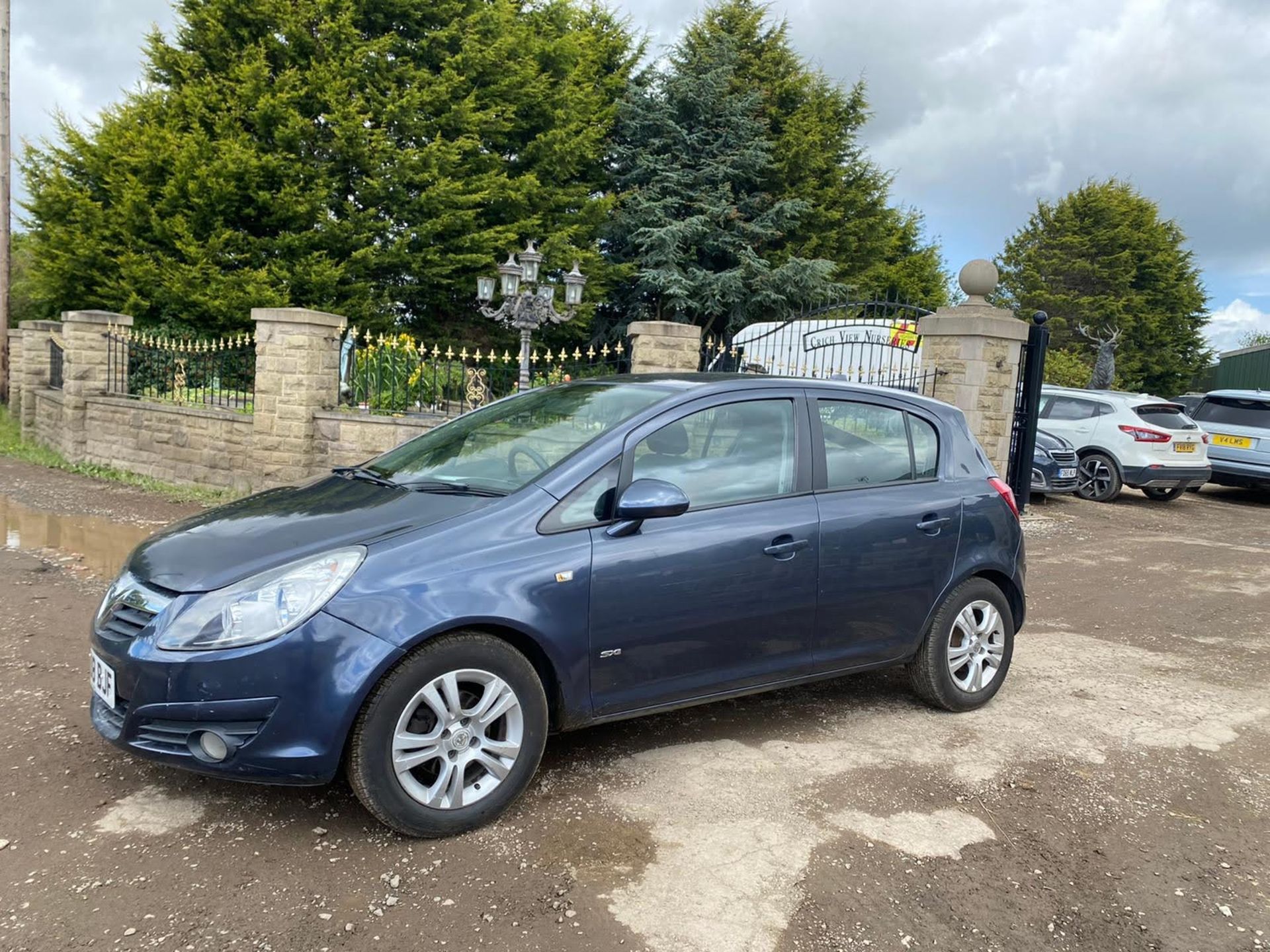 2008/08 REG VAUXHALL CORSA SXI AIR CONDITIONING 16V 1.4 PETROL 90 BHP MANUAL BLUE 5DR HATCHBACK - Image 3 of 7