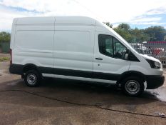 2017/67 REG FORD TRANSIT 350 L3H3 LWB 2.0 DIESEL WHITE PANEL VAN, SHOWING 1 FORMER KEEPER *PLUS VAT*