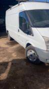 2010/10 REG FORD TRANSIT 115 T350L RWD 2.4 DIESEL WHITE PANEL VAN, SHOWING 3 FORMER KEEPERS *NO VAT*