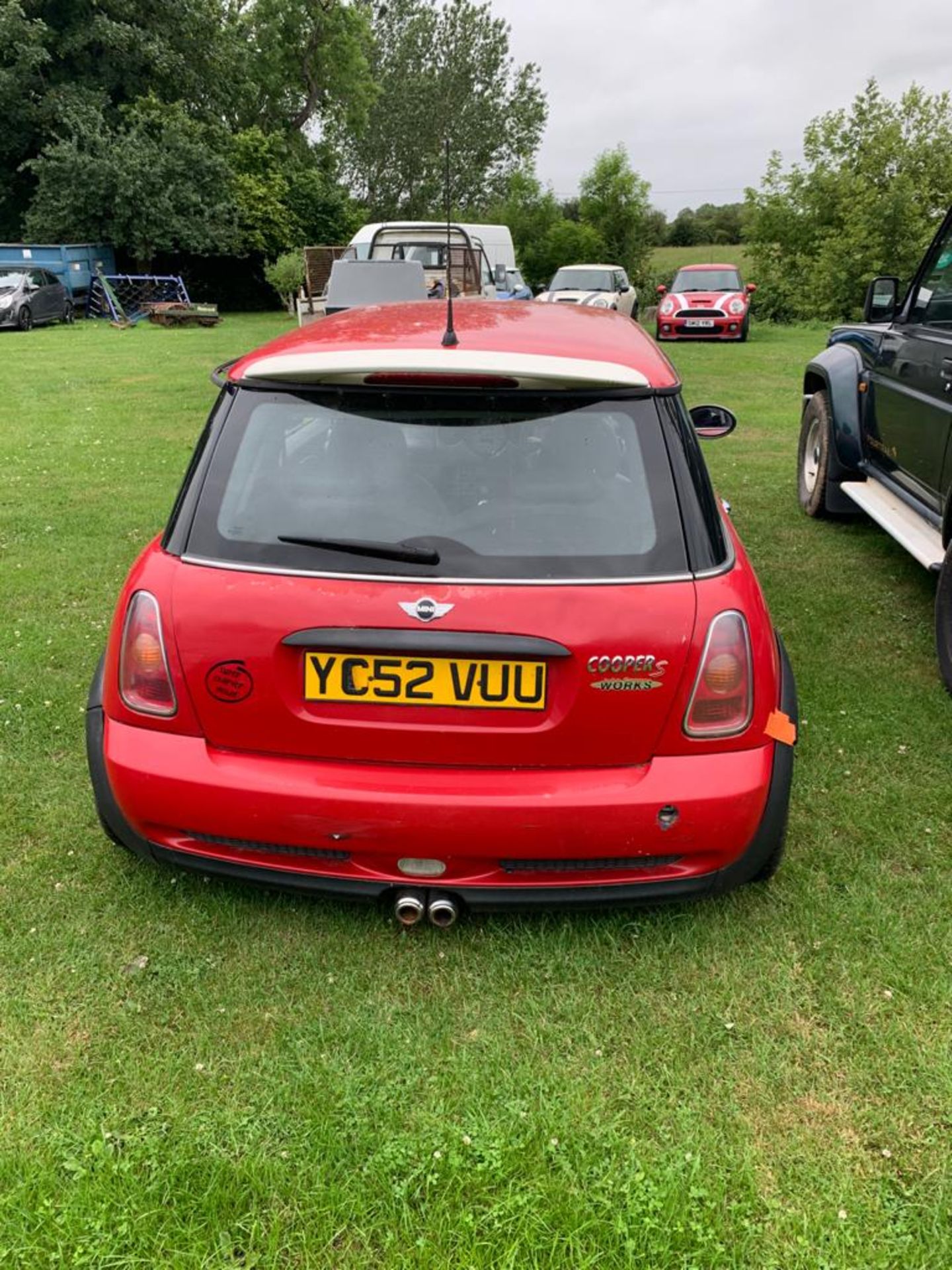 2002/52 REG MINI COOPER S RED 1.6 PETROL 3 DOOR HATCHBACK *NO VAT* - Image 3 of 7