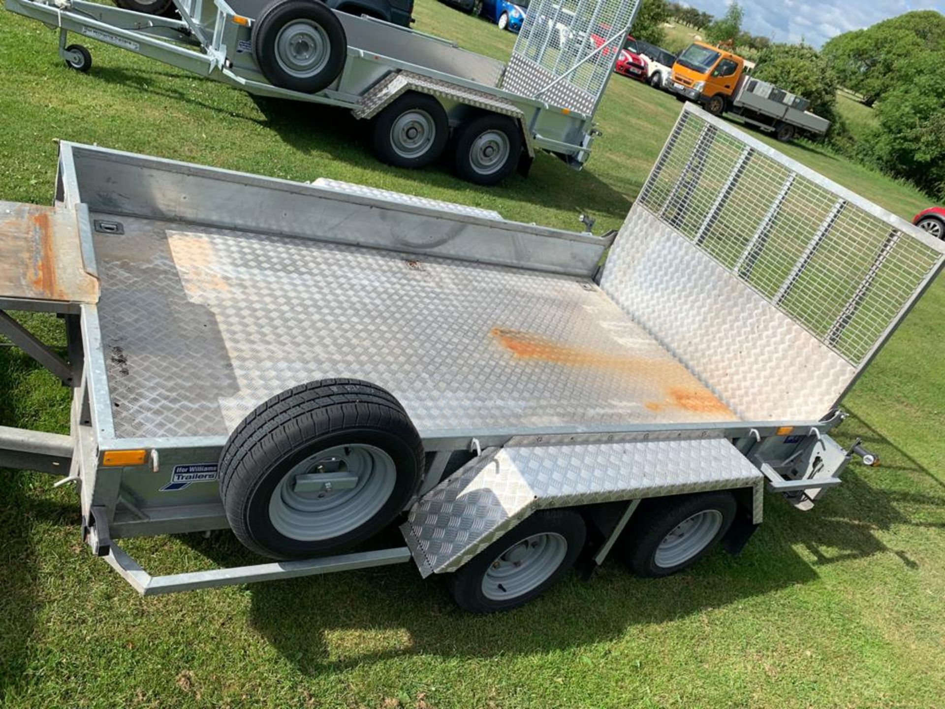 IFOR WILLIAMS 10FT X 6FT TWIN AXLE 3500KG PLANT TRAILER, YEAR 2018, JUST BEEN SERVICE BY MAIN DEALER - Image 3 of 15