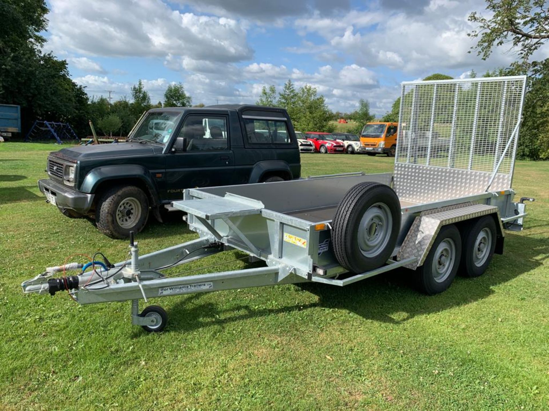 2020 IFOR WILLIAMS 12FT X 6FT TWIN AXLE 3500KG PLANT TRAILER, BRAND NEW RARE 16" WHEELS *PLUS VAT*