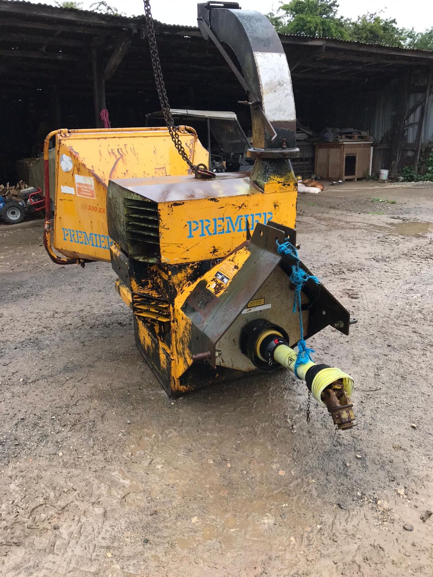 SCHLIESING 330ZX PTO WOOD CHIPPER, 8" CHIPPING CAPACITY, GOOD WORKING ORDER *NO VAT* - Image 6 of 7