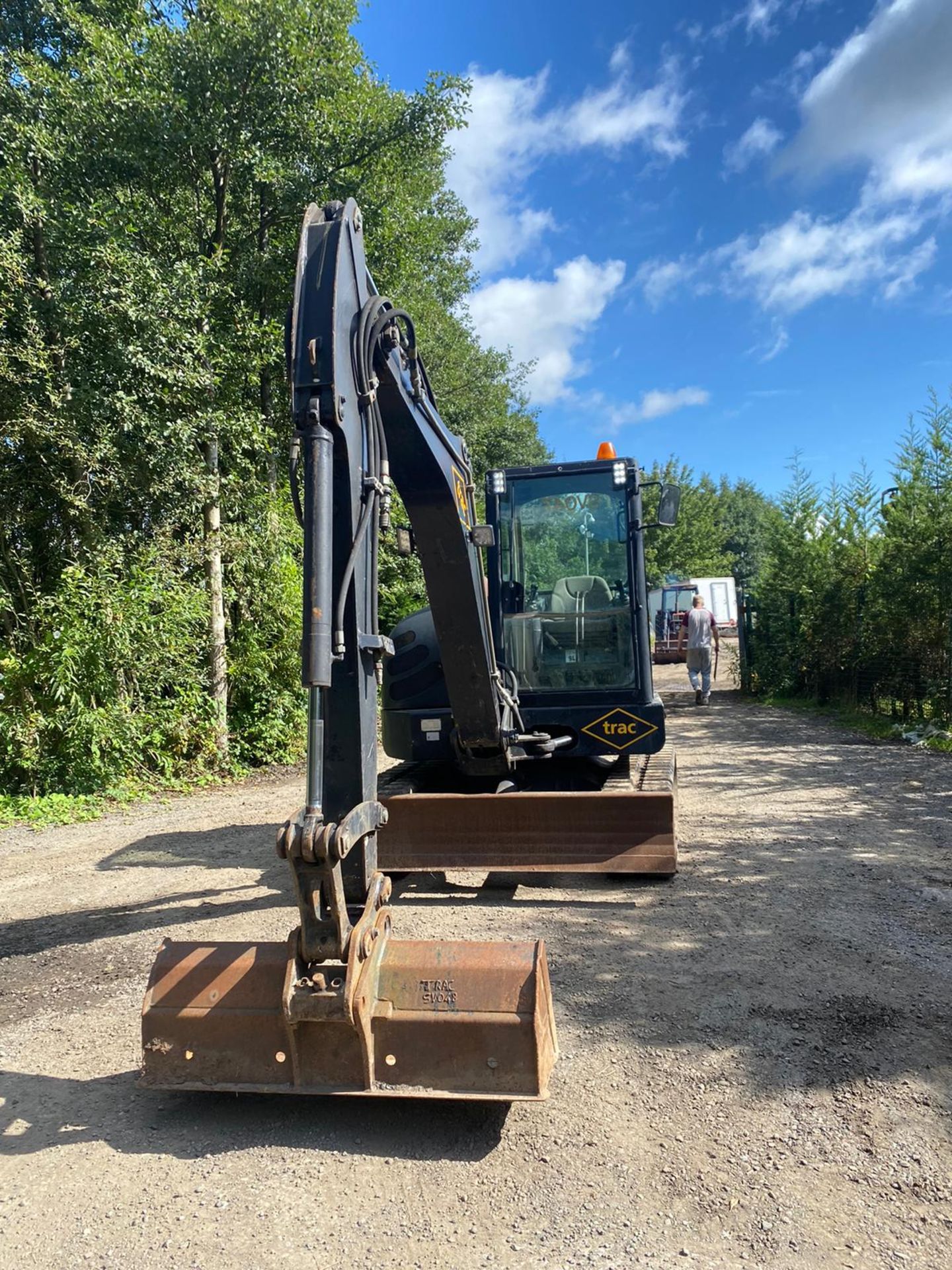 TEREX TC50 5 TON RUBBER TRACKED DIGGER / EXCAVATOR, YEAR 2007, 2 SPEED TRACKING, 2290 HOURS - Image 6 of 8