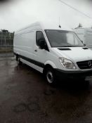 2009/09 REG MERCEDES SPRINTER 311 CDI LWB 2.2 DIESEL WHITE PANEL VAN, SHOWING 2 FORMER KEEPERS