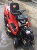 AL-KO T15-102 HD RIDE ON LAWN MOWER, 225 KG, YEAR 2002, C/W REAR GRASS COLLECTOR, 11.5HP I/C ENGINE