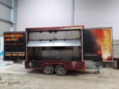 BRADLEY EXHIBITION / CATERING TRAILER 2700 KG GROSS MAX WEIGHT - 2 IDENTICAL TRAILERS AVAILABLE