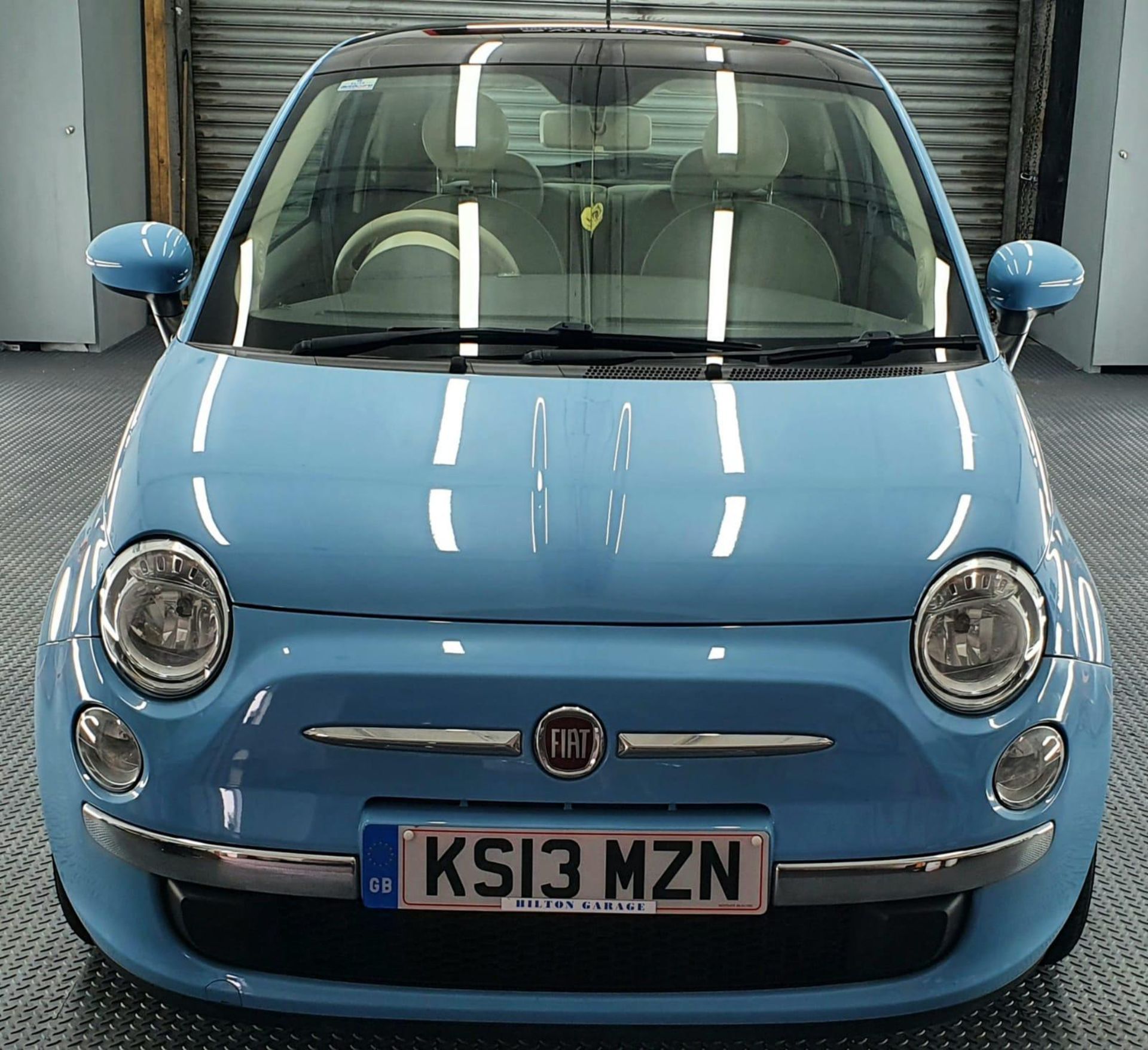 2013/13 REG FIAT 500 LOUNGE RHD 1.25 PETROL BLUE 3 DOOR HATCHBACK, SHOWING 1 FORMER KEEPER *NO VAT* - Image 6 of 8