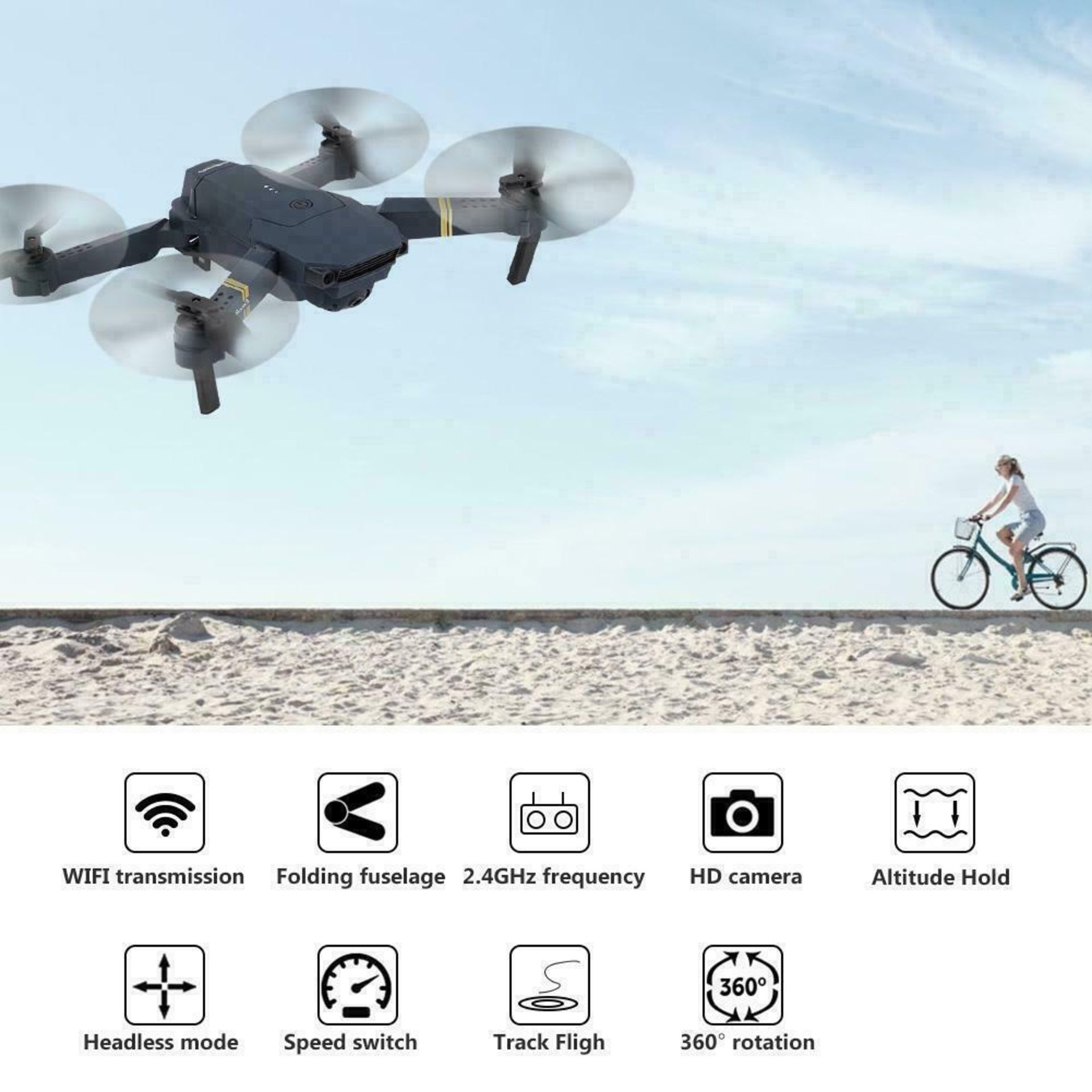 DRONE X REMOTE CONTROL QUADCOPTER 1080P HD CAMERA - THE LATEST TECH ONLY 7 OF THESE LEFT! - Image 5 of 9