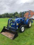 JIMNA FS254 TRACTOR WITH LOADER, RUNS, DRIVES AND DIGS, 4-IN-1 BUCKET, C/W TRANSPORT BOX, 460 HOURS