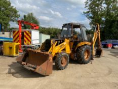 CASE 580G 4X4 BACKHOE LOADER, 6500 HOURS, EXTENDING DIPPER, RUSTY CAB, 4-IN-1 BUCKET, RUNS & DRIVES